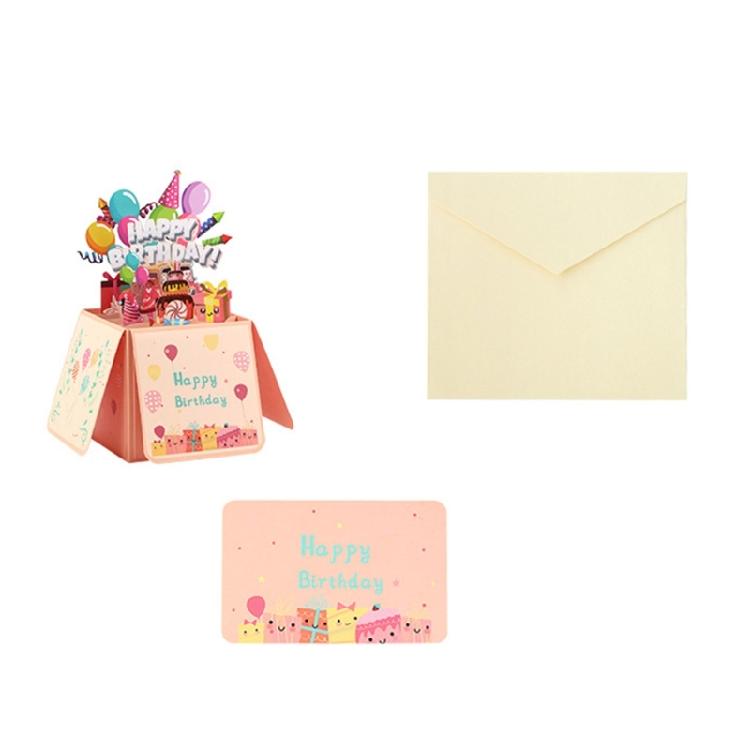 Unique Envelope 3D Boxes Birthday Card Greeting Card for Birthdays Anniversaries