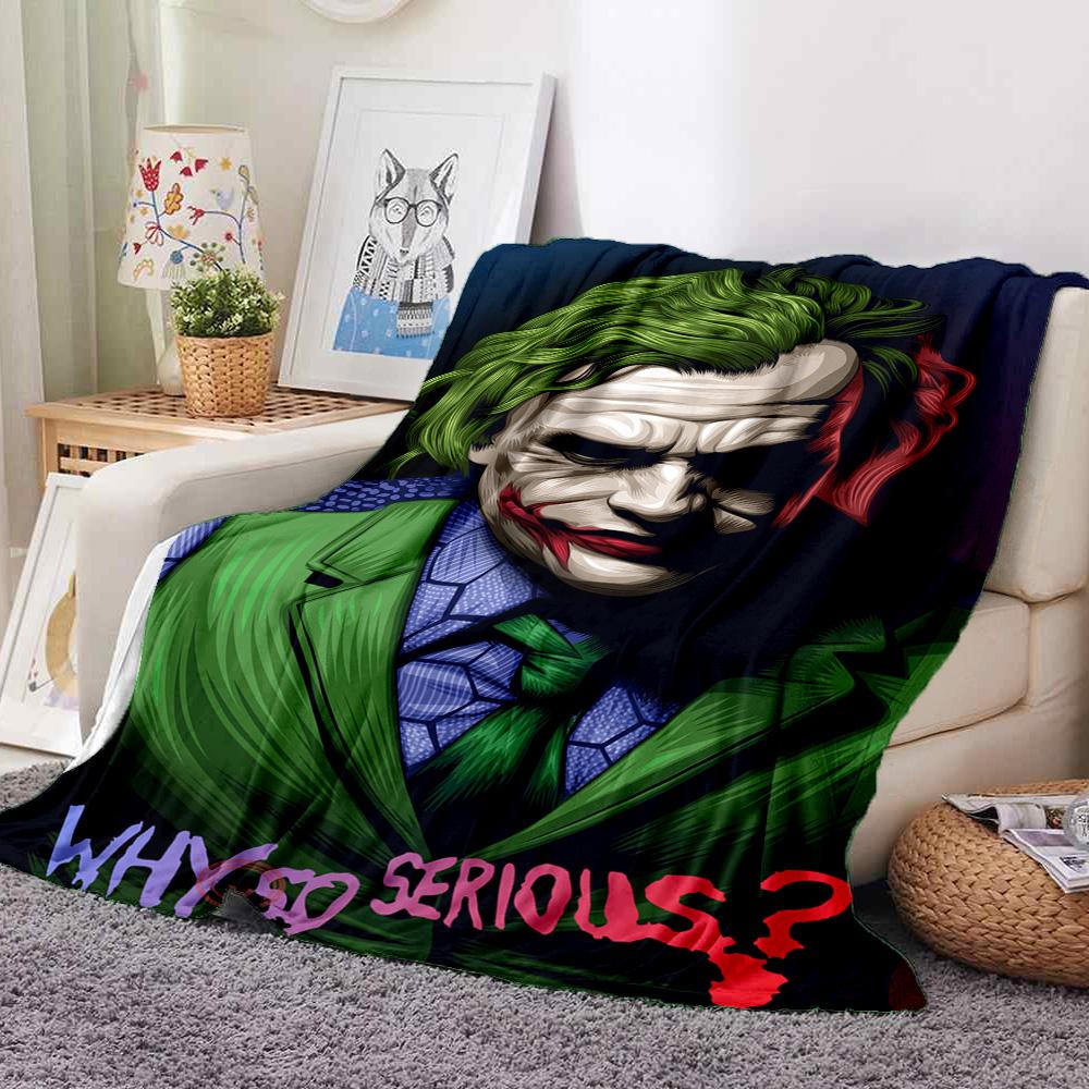 Joker Flannel Blanket Throw Blanket Soft Warm Sofa Bed Camping Car home Decor Unique Christmas Gift C93099