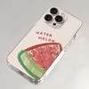Cartoon Summer Watermelon Coconut Phone Case For Iphone 17 Air 16 16e 17e 15 Plus 14 13 12 11 Pro Max Durable Flexible Ins Cover