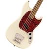Squier by Fender Electric Bass Classic Vibe 60s Mustang Bass®, Olympic White with Soft Case