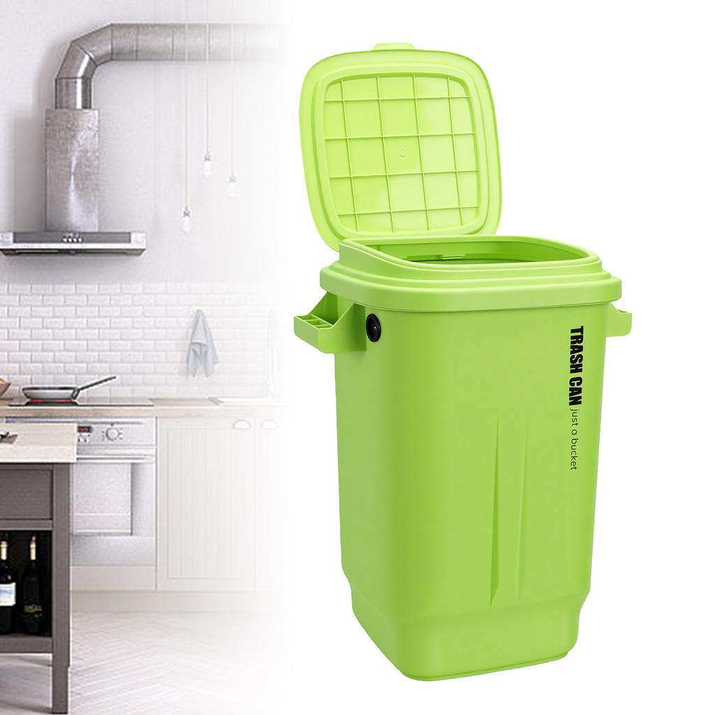 73L Trash Can with Lid Large Capacity Waste Bin with Handles Storage for Kitchen Bathroom