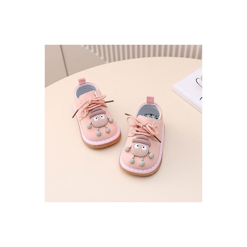 Cartoon Kleinkinderschuhe Mit Sound Für Mädchen Und Jungen Sommer Frühling Herbst Synthetisches Leder