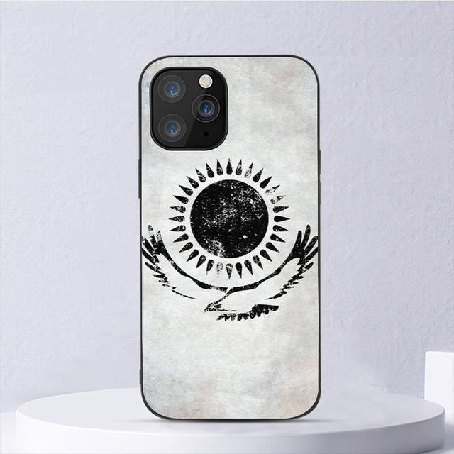 Custodia per telefono bandiera Kazakistan per Iphone 11 12 Mini 13 14 Pro Xs Max X 8 7 6s Plus 5 Se Xr Shell