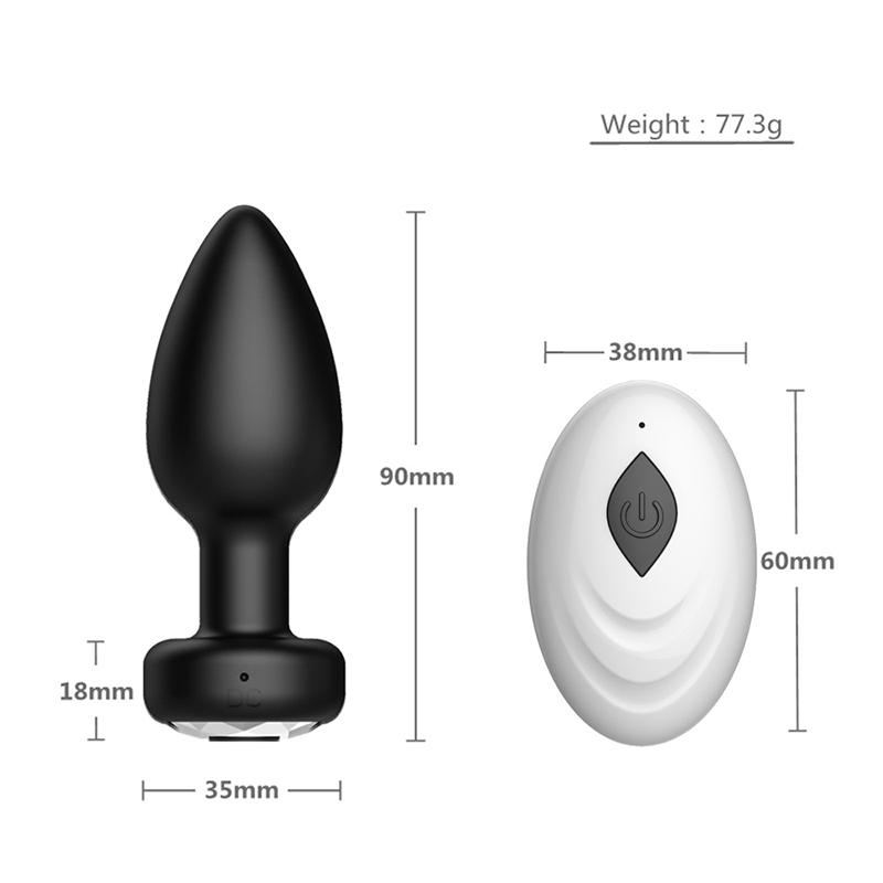 10 Frequency Remote Control Vibrating Anal Plug, Vaginal Clitoral Vibrator and Set