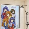 Retro Anime Kanon Girls Bathroom Shower Curtain Shielding Partition Shower Curtain Quick Dry Can Be Scrubable Light Opaque Bath
