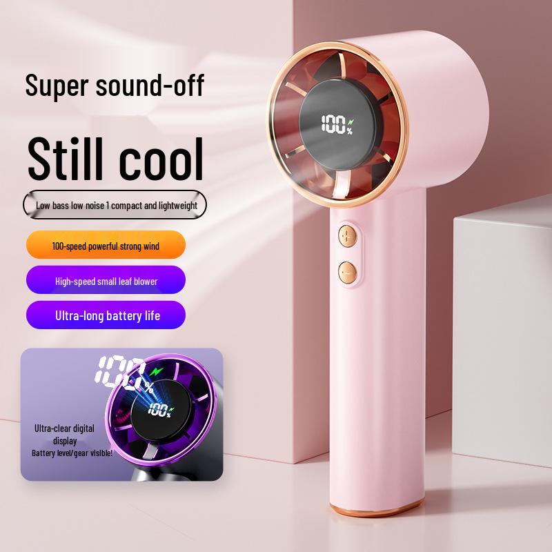 

Handheld Turbo Fan with 100-Speed Adjustable Settings – Portable, Neck-Hanging Design 62x53x162mm