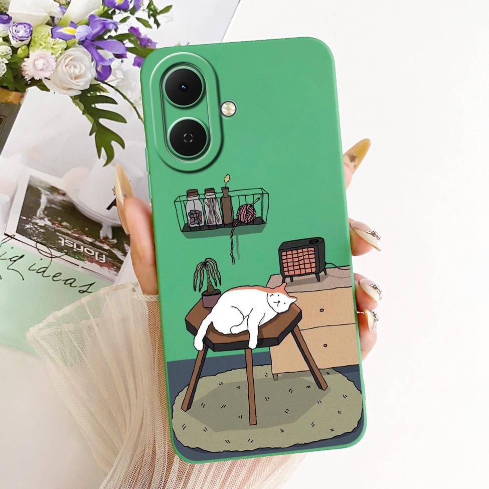 For Tecno KM4 Casing For Tecno Spark Go 2 Case Cover Luxury Fashion Cute Cartoon Funny Painted Silicone Phone Case