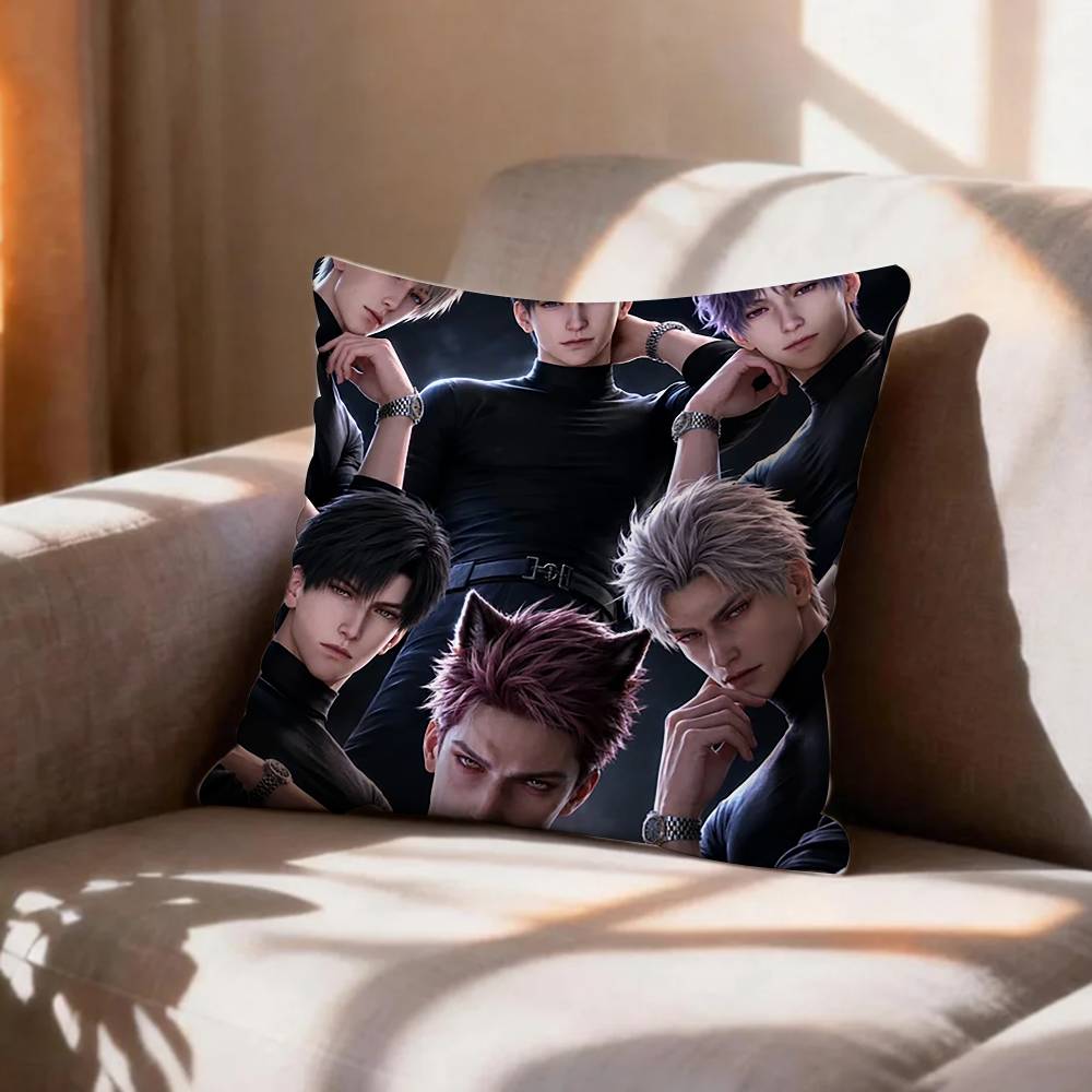 COOL VValko LLove and Deepspace Pillow Case Pattern Printed Pillowcase For Living Room Sofa Cushion Cover