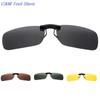 New 1pc Unisex Polarized Clip On Driving Glasses Sunglasses Day Vision UV400 Lens Driving Night Vision Riding Sunglasses Clip