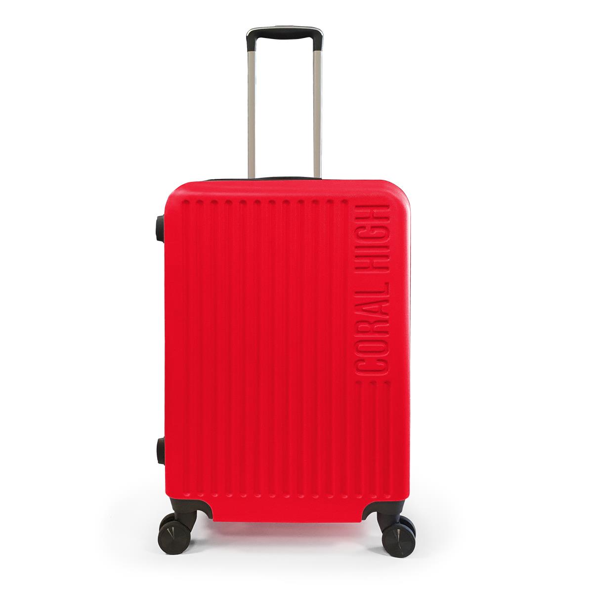 

Coral High ABS Red Medium Size Suitcase 16447