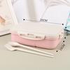 Microwave Lunch Box Wheat Straw Dinnerware Food Storage Container Bento Box