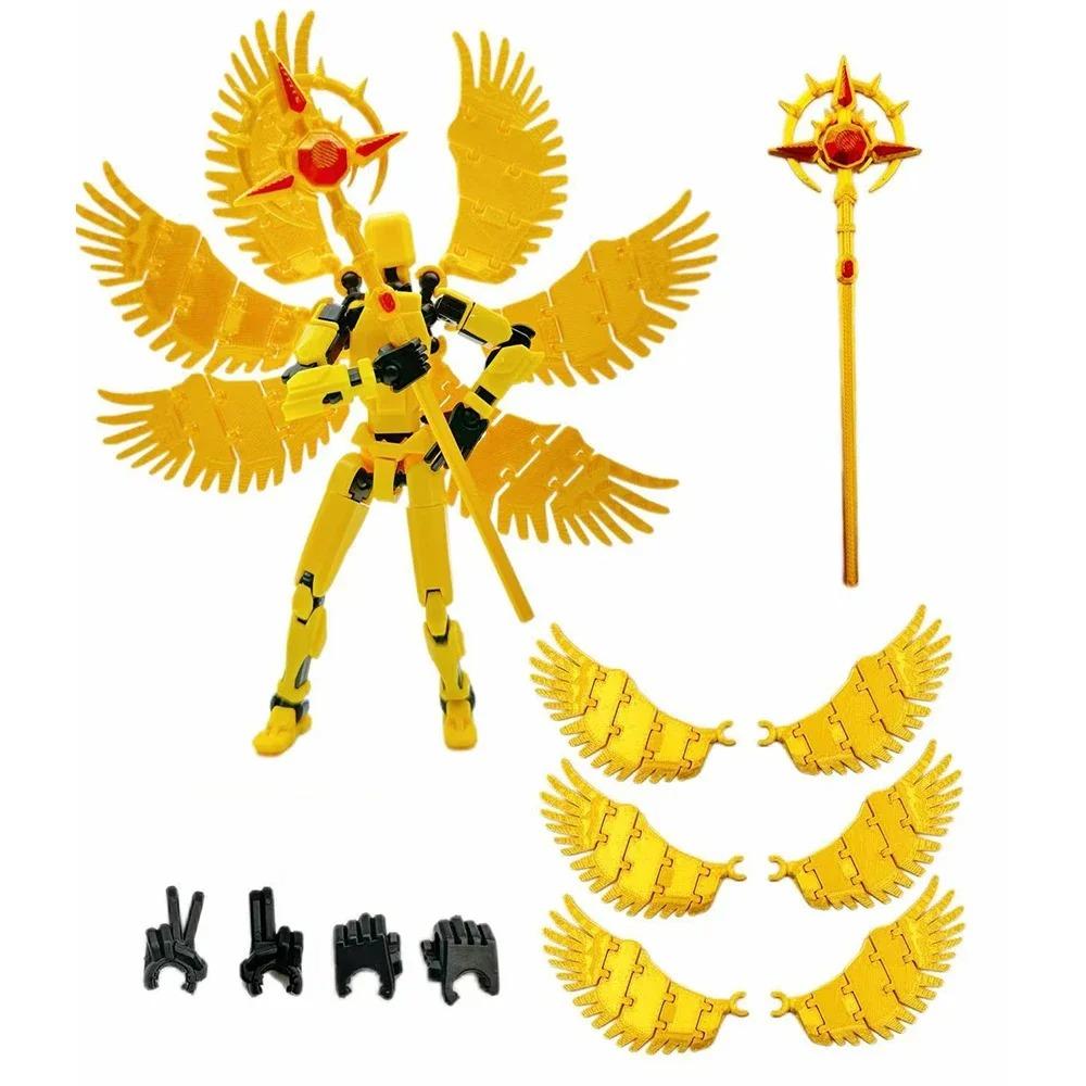 

Lucky 13 Wizard Warrior Angel Figure - Multi-Joint Movable Dummy, Home Desk Decoration & Kids Gift