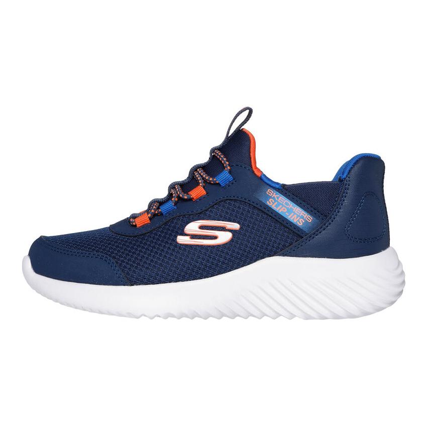Skechers Slip-Ins Bounder - Brisk-Burst Удобные спортивные кроссовки с низким верхом для бега Детские кроссовки Синий 403822L-NVBL 37