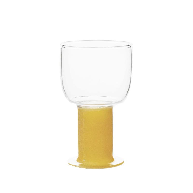 Cute Colored Glass Mug Transparent GLass Cups Cocktail Brandy Wine Glass Domestic Coffee Milk Juice Glasses