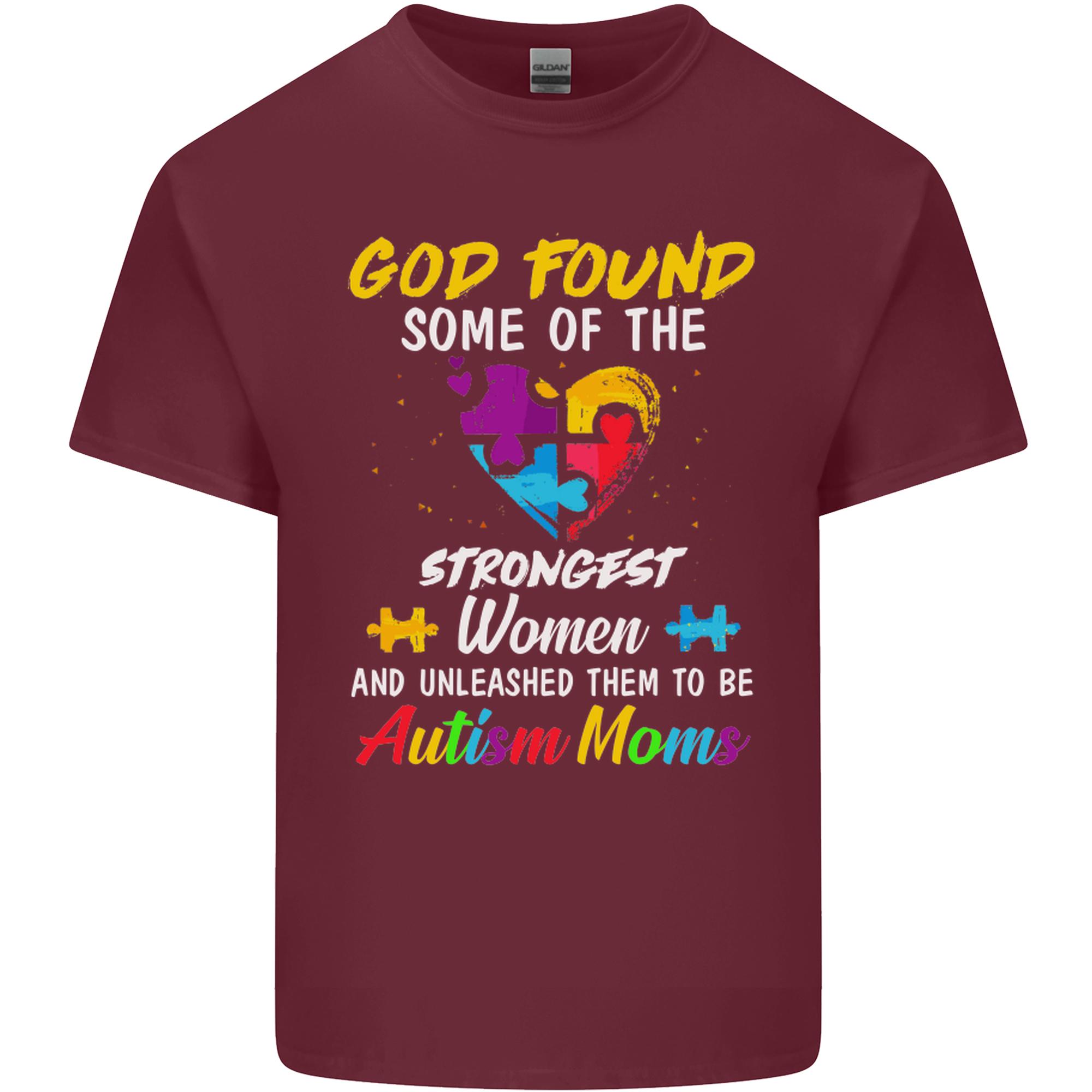God Found Autism Moms Autistic ASD Unisexs Light Cotton TShirt S