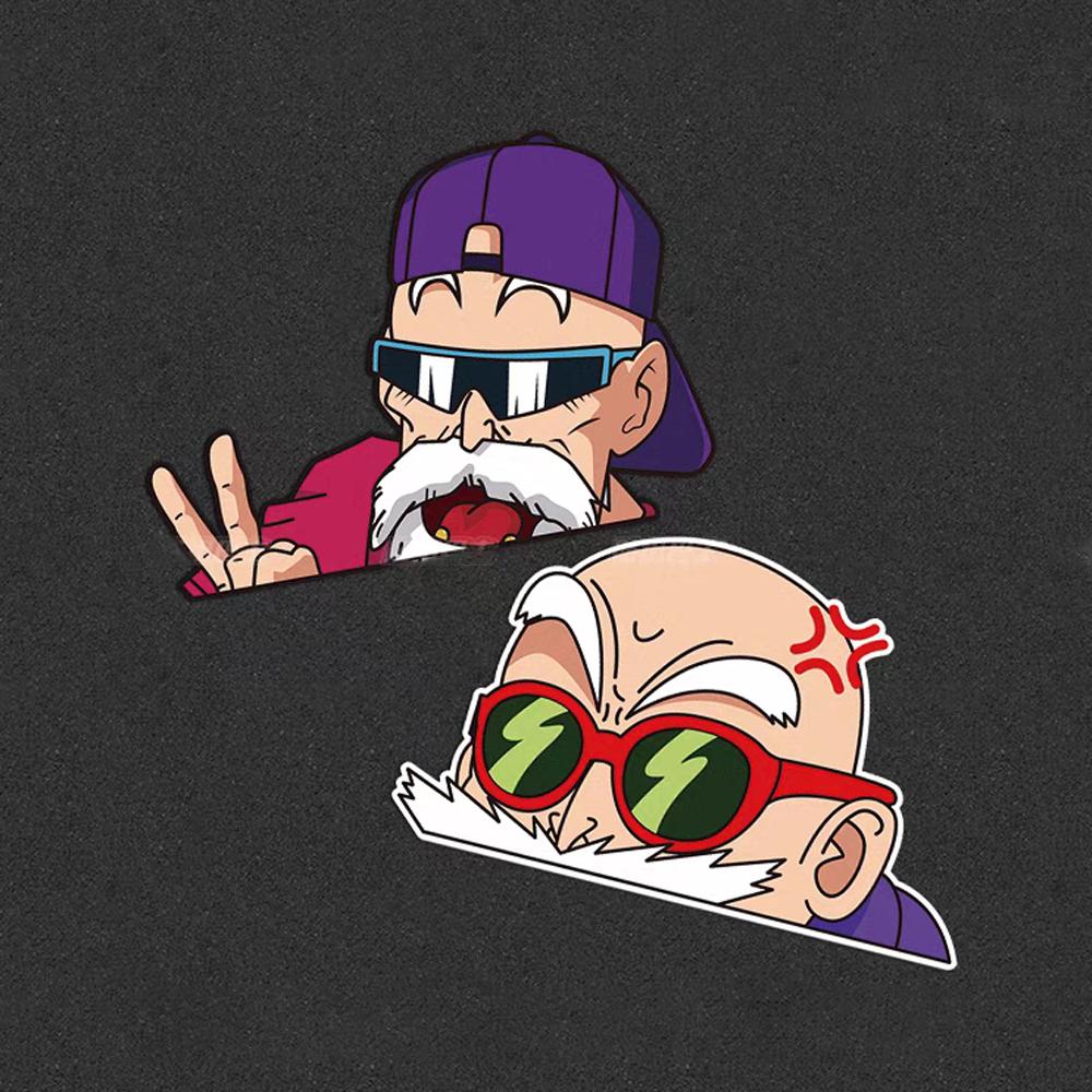 

JDM мотоциклетные наклейки Светоотражающие наклейки Old Man Bieye Angry Креативный дизайн Автомобильные наклейки Водонепроницаемые