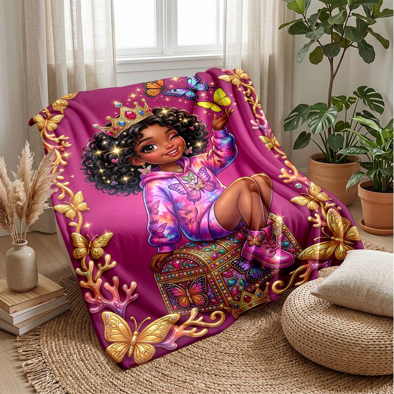 Royal Bubble Fantasy Theme blanket Lightweight Warm Flannel Blanket Decorative Throw Blanket for Home Decoration