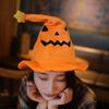 Halloween Hat Grimace Pumpkin Decoration Plush Toy Desktop Ornament Cap Props