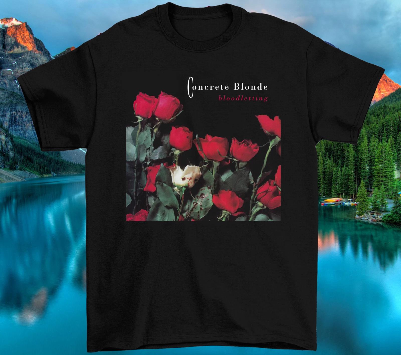 Men s and Women s T-shirts Concrete Blonde Bloodletting T Shirt S-5XL Black cotton L