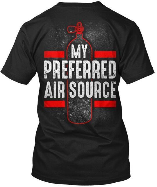 Scuba Diving Air Source My Preferred Tee T-Shirt XL