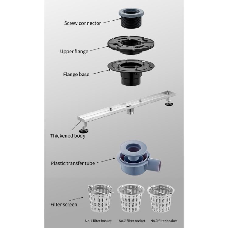 Drain Siphon Flange Coupling Shower Drain Base Flange Kit Floor Drain Connector Bathroom Accessory for Flange Pipeline