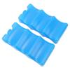 2pcs Breastmilk Ice Pack Contoured Shape Blue Reusable Ice Box for Breastmilk Working Mom