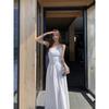 Two Wear Black One-word Shoulder Dress, Women's High-end Temperament Off-the-shoulder Waist Long Dress, Tube Top Skirt
