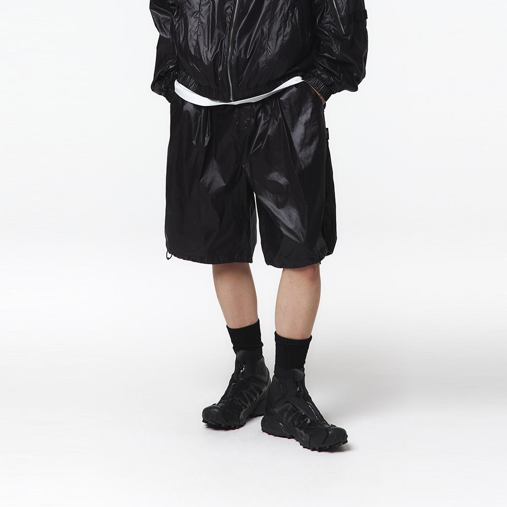 OFFROAD Pleated Setup Half Pants (Black)_5L31712