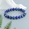 Echtes 5A-Perlenarmband aus natürlichem Lapislazuli-Stein, elastisch, hochwertiger Energieheilungsschmuck für Frauen, Geschenk für den Freund