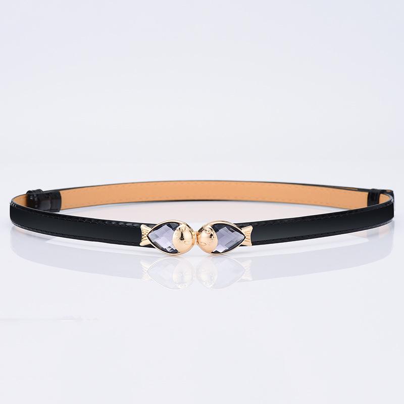 Simple Slim-Fitting Thin Waist Seal Simple Decorative Dress Women'S Student Belt