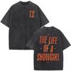 The Life of A Showgirl Album Merch Tshirts Fan Gifts Mens Women Clothing Vintage Washed Cotton Oversized Short Sleeve T Shirts