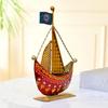 Metal Turkish Ship Boat Naav Showpiece Home Decoration Items for Living Room Figurine for Home Decor Bedroom Room Tabletop Desktop