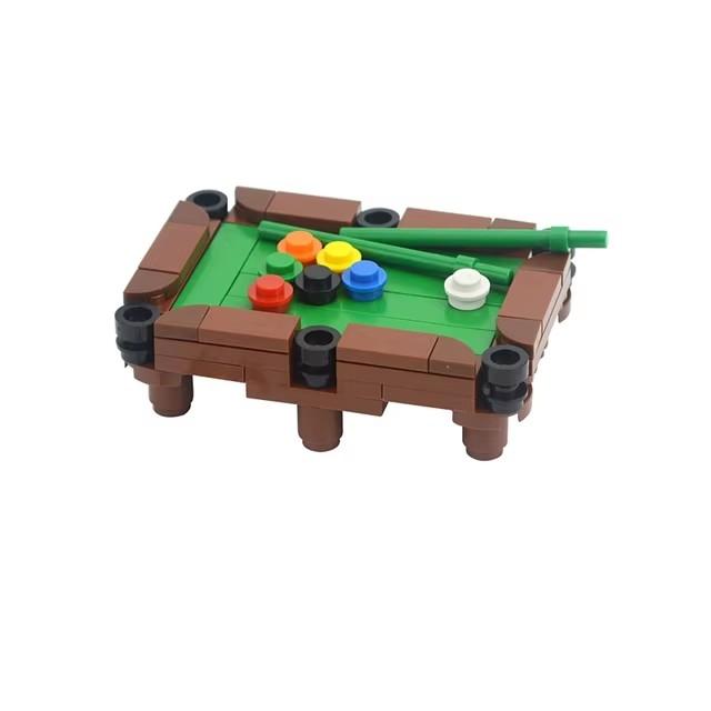City Furniture Bed Series Creative Bricks TV Kitchen Bedroom Bathroom Parts Basketball Stand DIY Kits Kids Toys Building Blocks