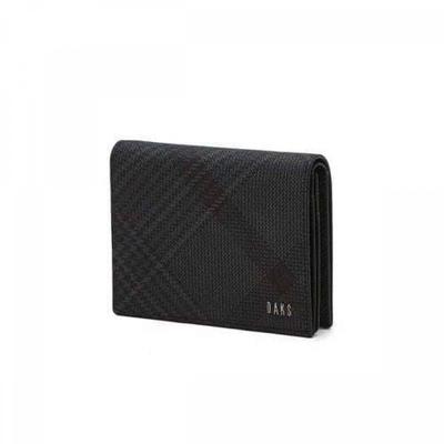Edinburgh Pvc Check Black Card Case Dbho6ee41bk