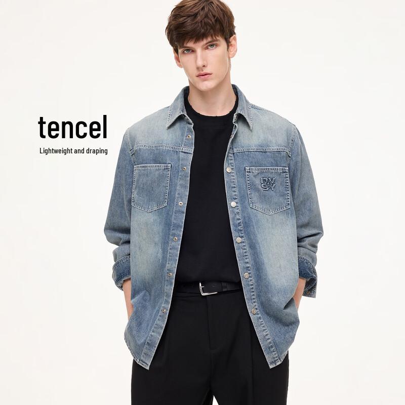 Navigare Retro Lapel Unisex Denim Jacket XXL