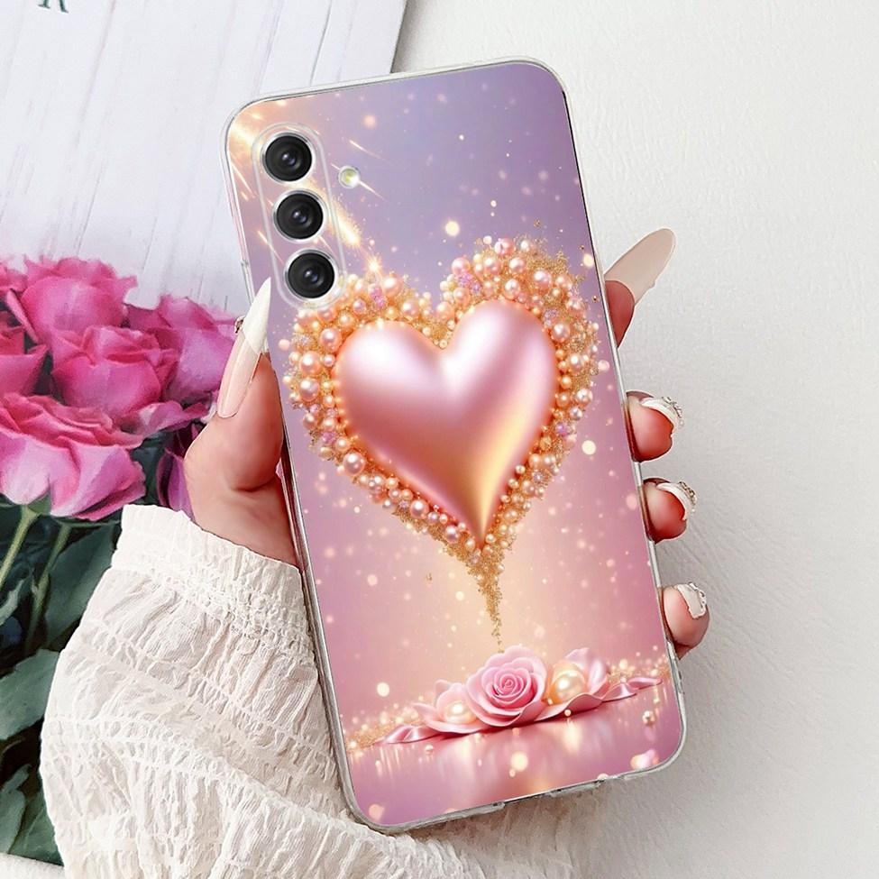 For Samsung A04s Case SM-A047M Clear Aesthetic Cute Cat Fashion Flowers Painted Back Cover For Samsung Galaxy A04s Phone Case