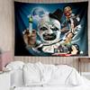 Art the Clown Terrifier1 Tapestry for Bedroom Aesthetic Classroom Tapestries Wall Hanging for Living Room Dorm Office,Ideal Creative Gift