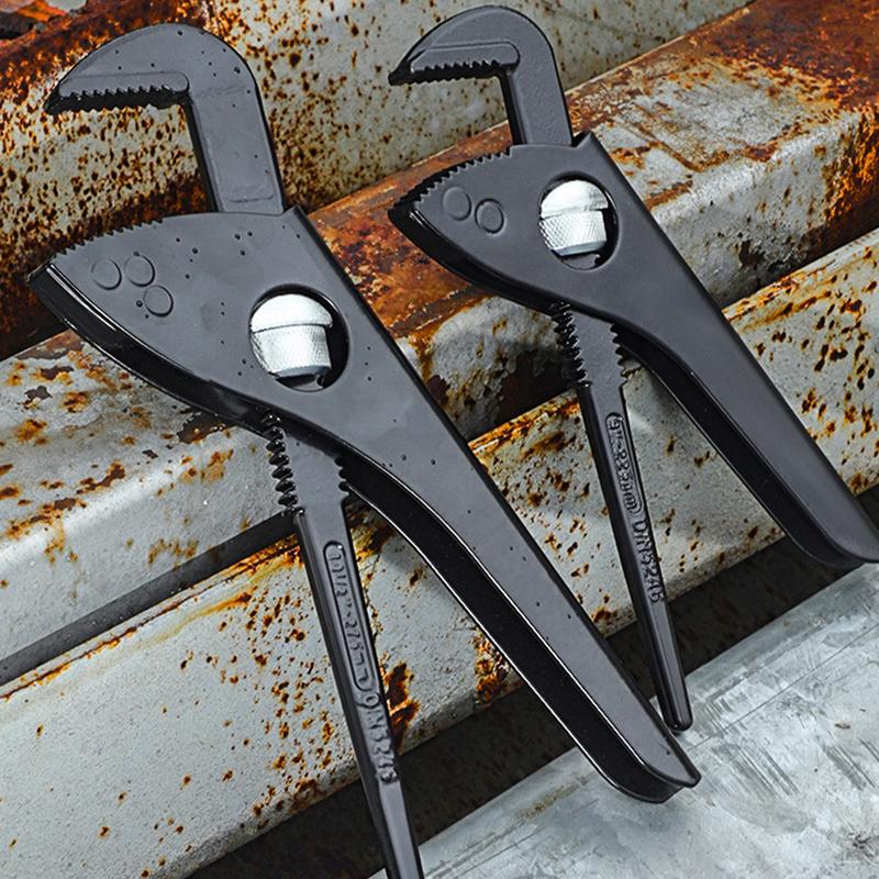 Water Pump Pliers Heavy Duty Short Handle Plumbing Wrench Large Knurled Knob Design Water Hose Clamp for Shaped Pipes Circular