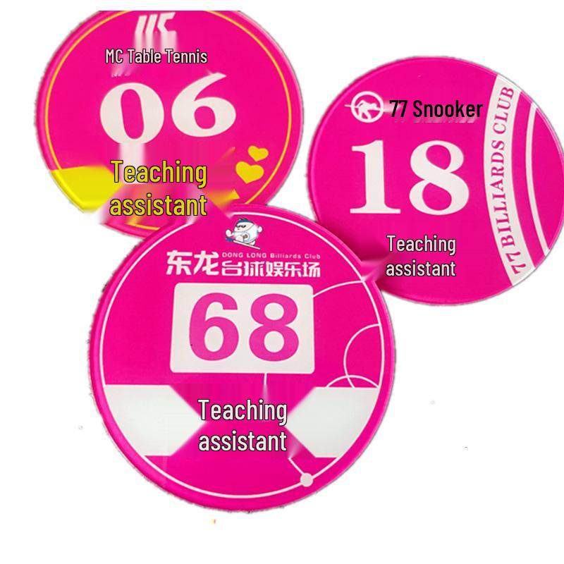 Круглая акриловая табличка с именем - Ассистент преподавателя бильярдного клуба/Тренер пула/Официант/Удостоверение сотрудника Acrylic