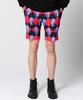 GREEDILOUS Chessboard Blue Knight Print Shorts