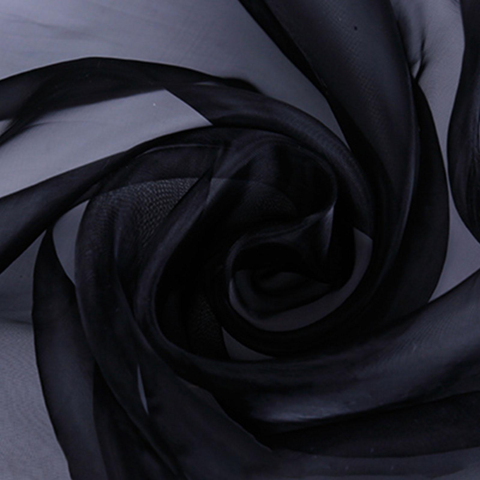 

Ткань органза 1,09x1,09 ярдов Мягкая прозрачная ткань органза для свадебного платья и швейного проекта 35 г/рулон 3