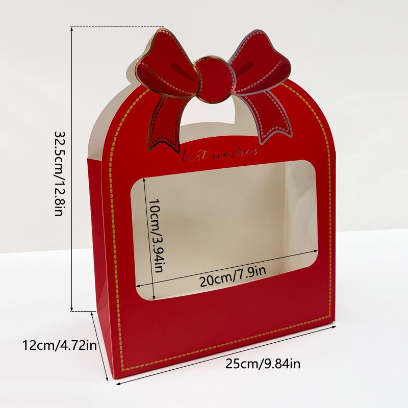 Цветочная композиция Букет роз Подарочная коробка с бантом и окном