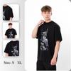 Graphic Oversized Tee for Men – Breathable Cotton, Trendy Style Summer 3383-036-33-3 HC