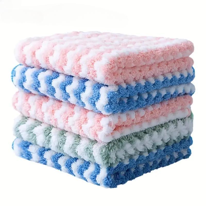 Ultra Soft Ultra-fine Fiber Dishcloth High Water Absorption and Machine Washable Towels Multi-purpose Kitchen Cleaning Products