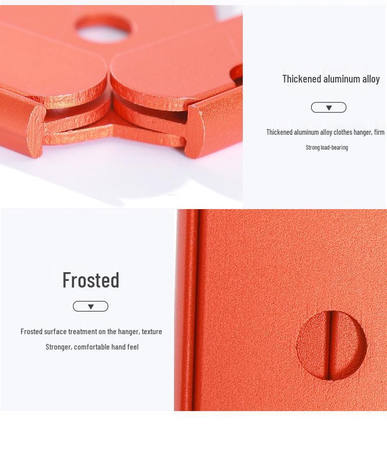 Portable Aluminum Multi-functional Non-slip Folding Travel Hanger