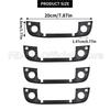4pcs Car Door Handle Exterior Kit Covers with Rubber Seals Gasket For BMW E36 E34 E32 3 5 7 Series 51218122441 51218122442