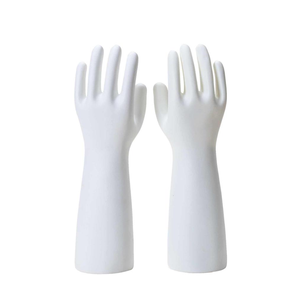Stampo Mano Maschile Allargato Senza Cuciture - Modello Guanto in Plastica Ispessita (Paio)