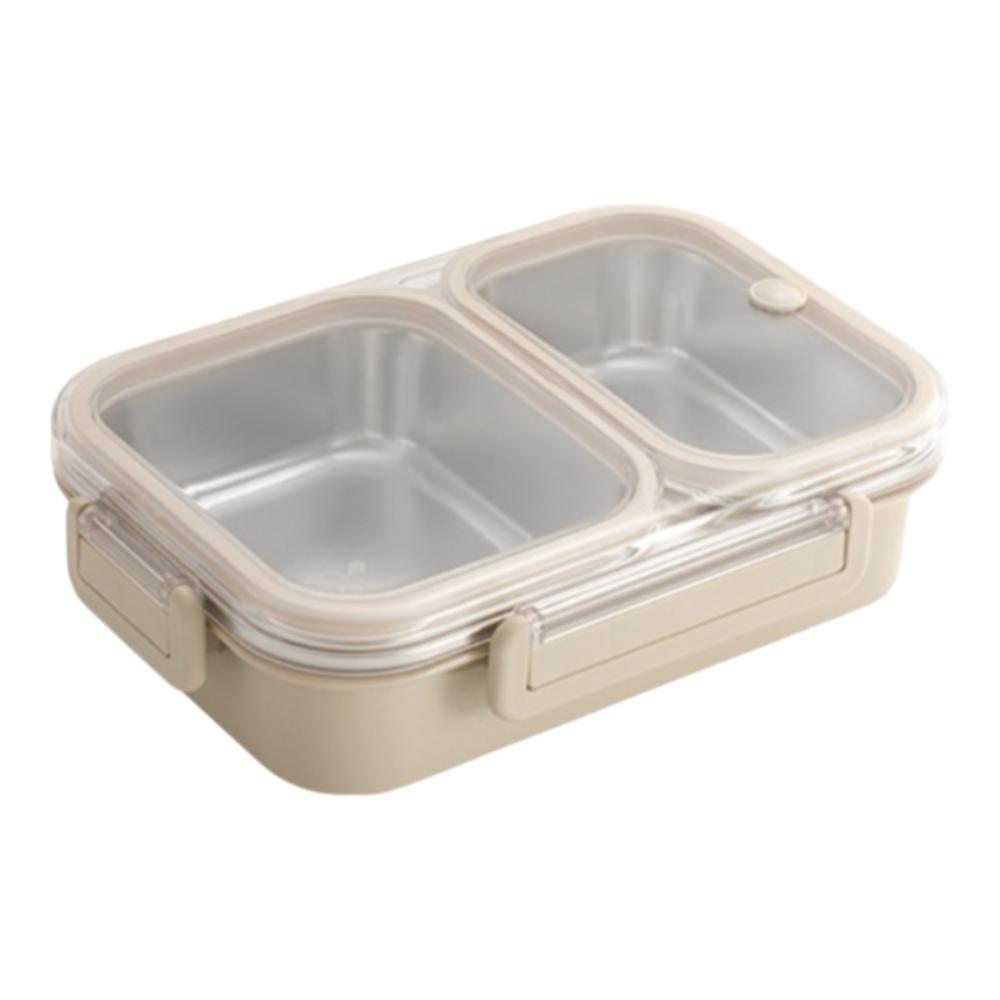 Stainless Steel Lunch Box Divided Food Storage Box Portable Bento Box  Student/Woker