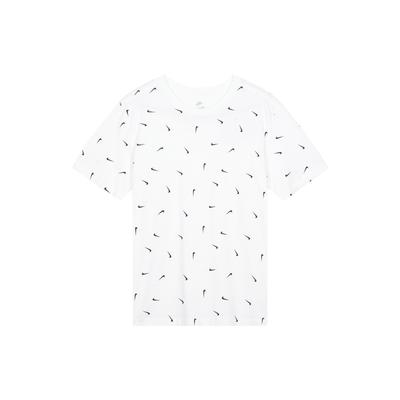 Logo Print Crew Neck Short Sleeve T-Shirt Men Tops White DR7910-100