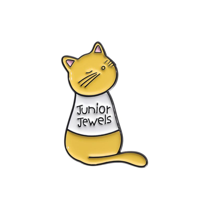 Cute Music Cat Enamel Pin Pop Music Albums 1989 Junior Jewels Cartoon Kitten Animal Brooch Lapel Badge Jewelry Gifts for Friends